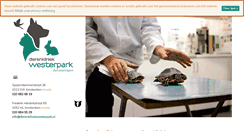 Desktop Screenshot of dierenkliniekwesterpark.nl