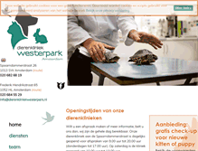 Tablet Screenshot of dierenkliniekwesterpark.nl